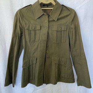 Theory Army Green Blazer, size 2